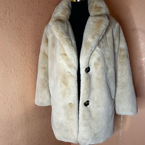 Metaphor Cream Teddy Jacket